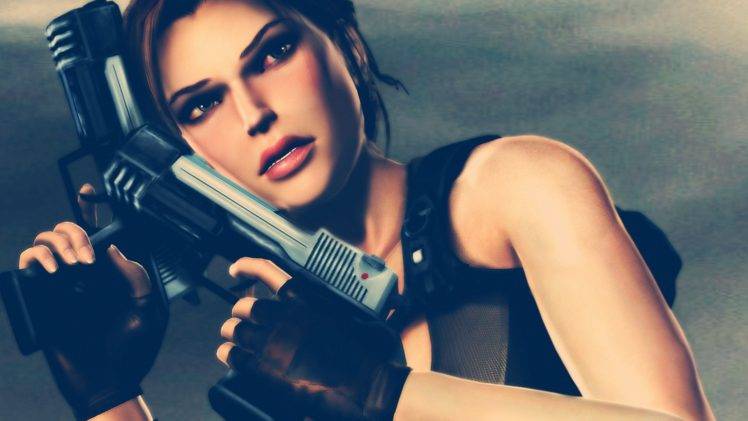 Lara Croft, Tomb Raider, Tomb Raider: Underworld, Gun, Pistol, Video games HD Wallpaper Desktop Background