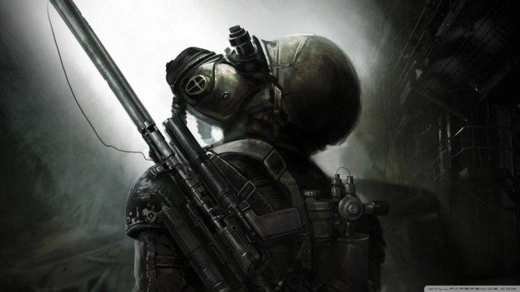 soldier, Apocalyptic, Fallout, Rifles HD Wallpaper Desktop Background