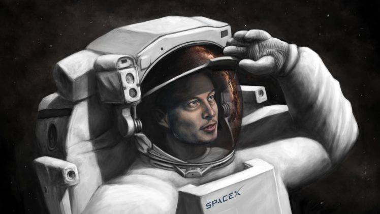 astronaut, Elon Musk, Artwork, SpaceX HD Wallpaper Desktop Background