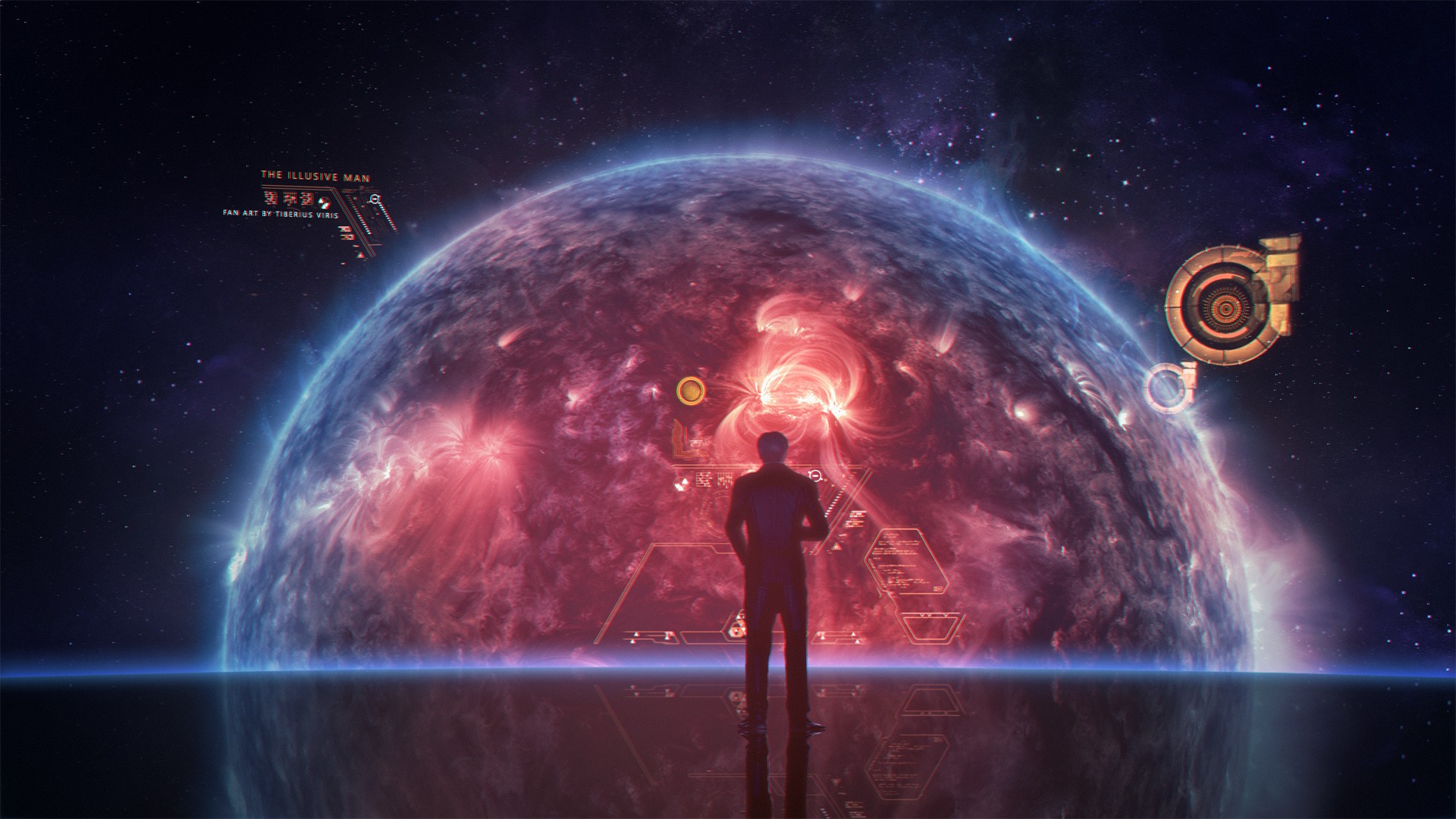 Illusive Man, Mass Effect, Video games, Cerberus Wallpaper
