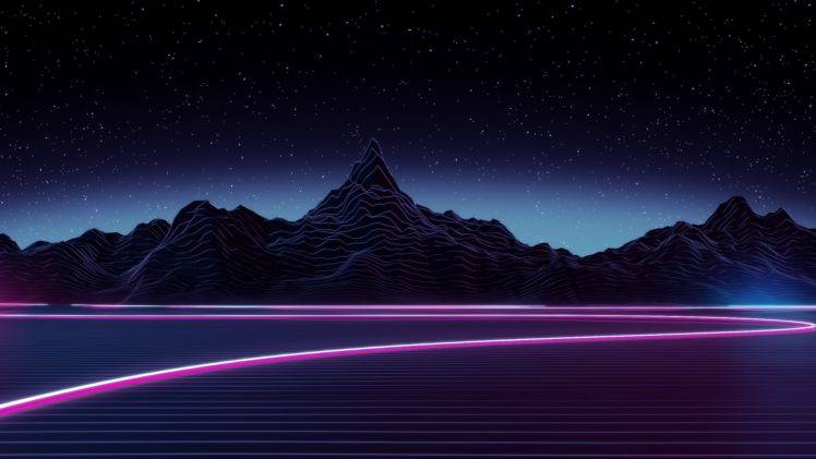 digital art, Neon HD Wallpaper Desktop Background