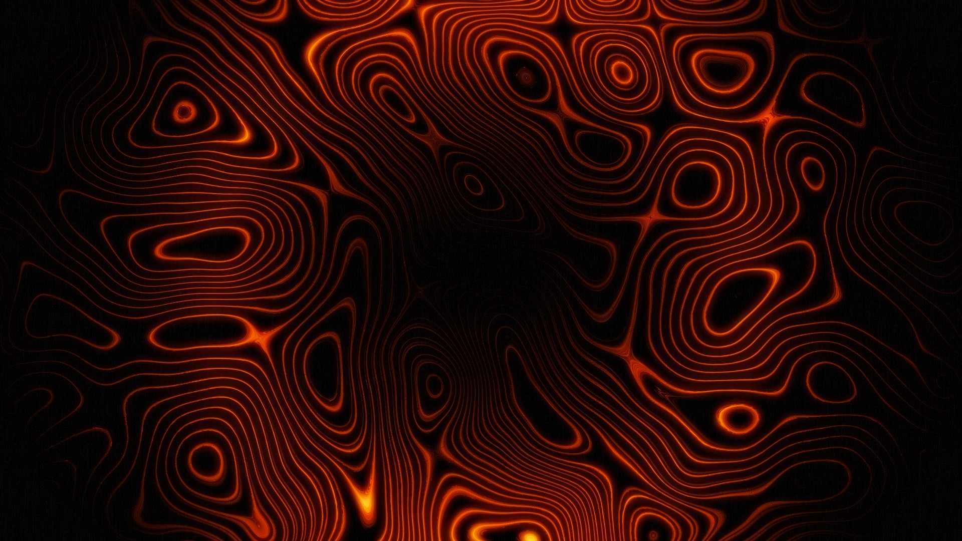 orange, Abstract, Glowing, Psychedelic Wallpaper