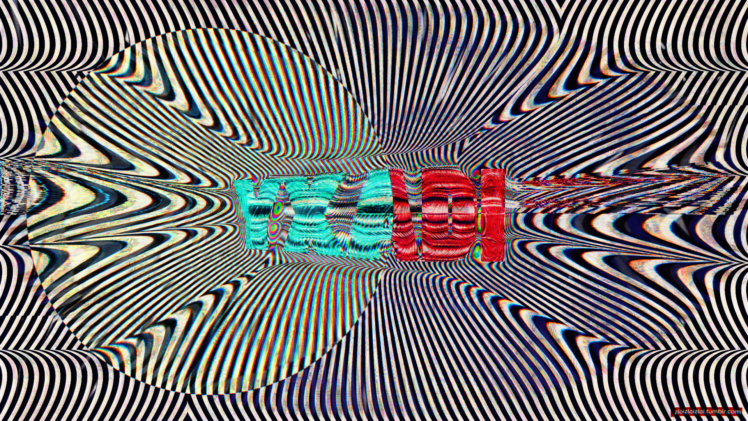 glitch art, Abstract, Text, LSD HD Wallpaper Desktop Background