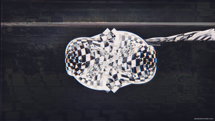 glitch art, Abstract, Dark HD Wallpaper Desktop Background