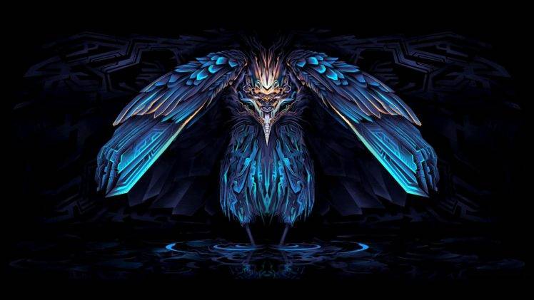 wildlife, Digital art, Herons HD Wallpaper Desktop Background