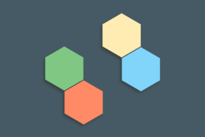 minimalism, Hexagon, Colorful, Abstract
