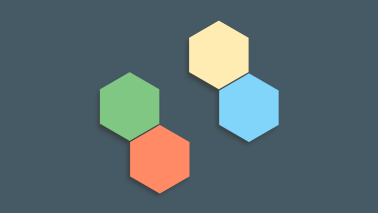 minimalism, Hexagon, Colorful, Abstract HD Wallpaper Desktop Background