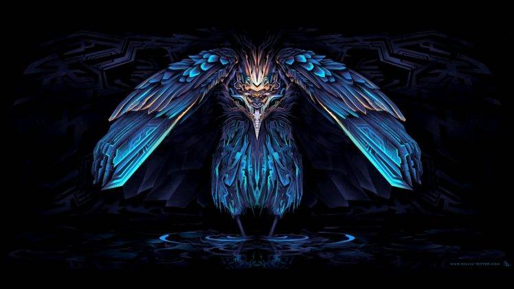 digital art, Bird of prey HD Wallpaper Desktop Background