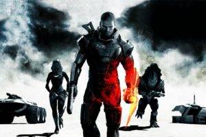 Urdnot Wrex, Commander Shepard, TaliZorah, Mass Effect