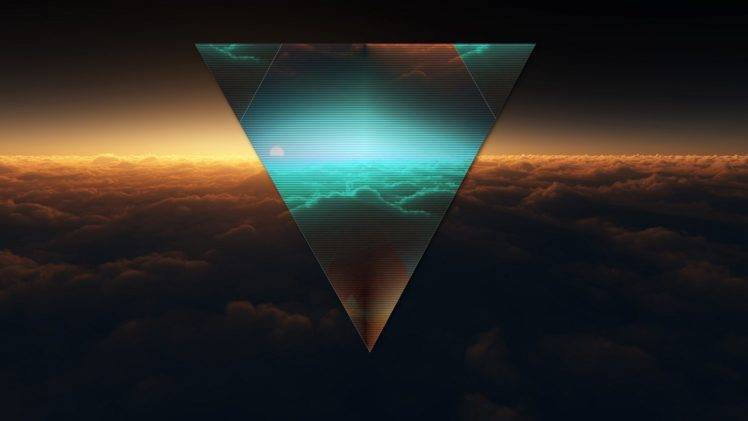 triangle, Abstract HD Wallpaper Desktop Background