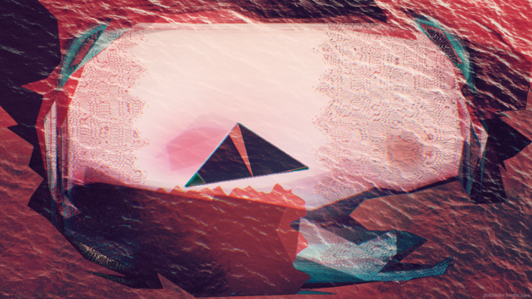 red, Blood, Triangle, Abstract, Glitch art HD Wallpaper Desktop Background