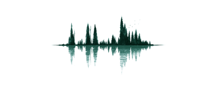 ultra wide, Minimalism, Artwork, Reflection, Trees, Simple background HD Wallpaper Desktop Background