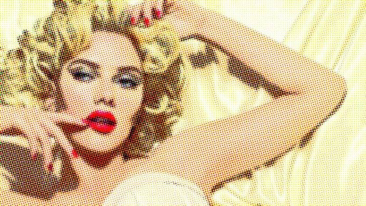 Scarlett Johansson, Artwork, Dots, Pop art HD Wallpaper Desktop Background