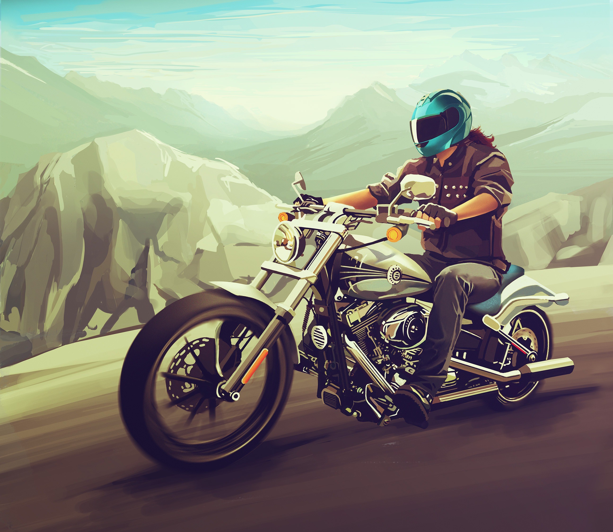 artwork, Harley Davidson Wallpaper