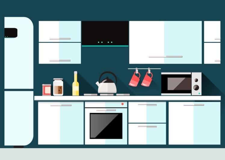 artwork, Kitchen, Vector HD Wallpaper Desktop Background