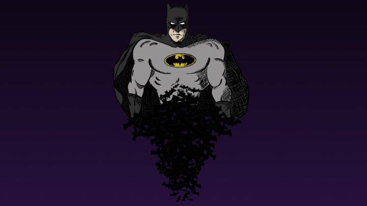 Batman, DC Comics, Bats, Artwork HD Wallpaper Desktop Background