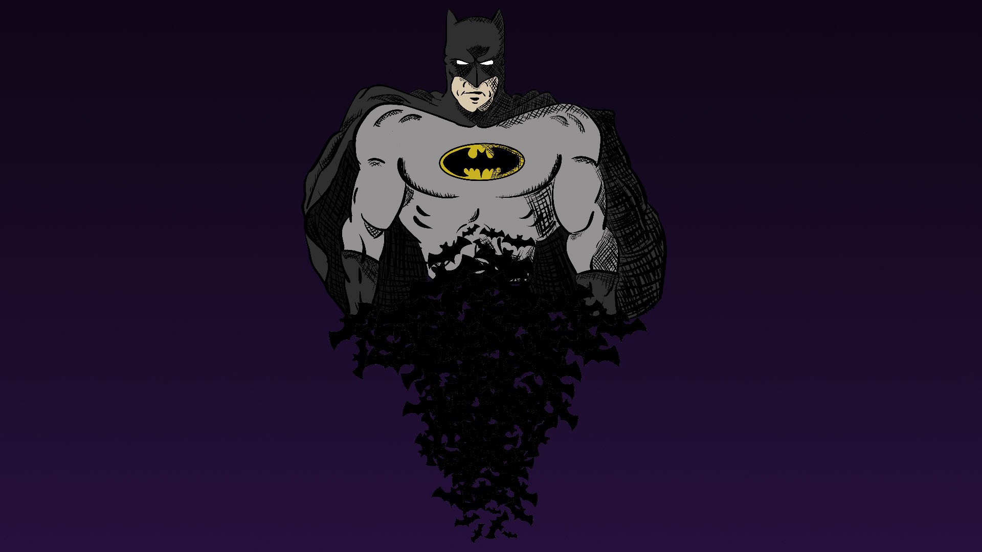 Batman, DC Comics, Bats, Artwork Wallpaper