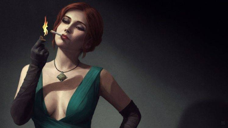 Triss Merigold, Video game characters, The Witcher, The Witcher 3: Wild Hunt HD Wallpaper Desktop Background