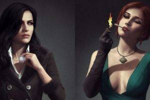 Triss Merigold, Video game characters, The Witcher, The Witcher 3: Wild Hunt, Yennefer of Vengerberg
