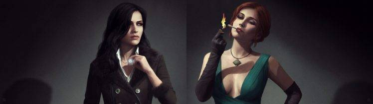 Triss Merigold, Video game characters, The Witcher, The Witcher 3: Wild Hunt, Yennefer of Vengerberg HD Wallpaper Desktop Background