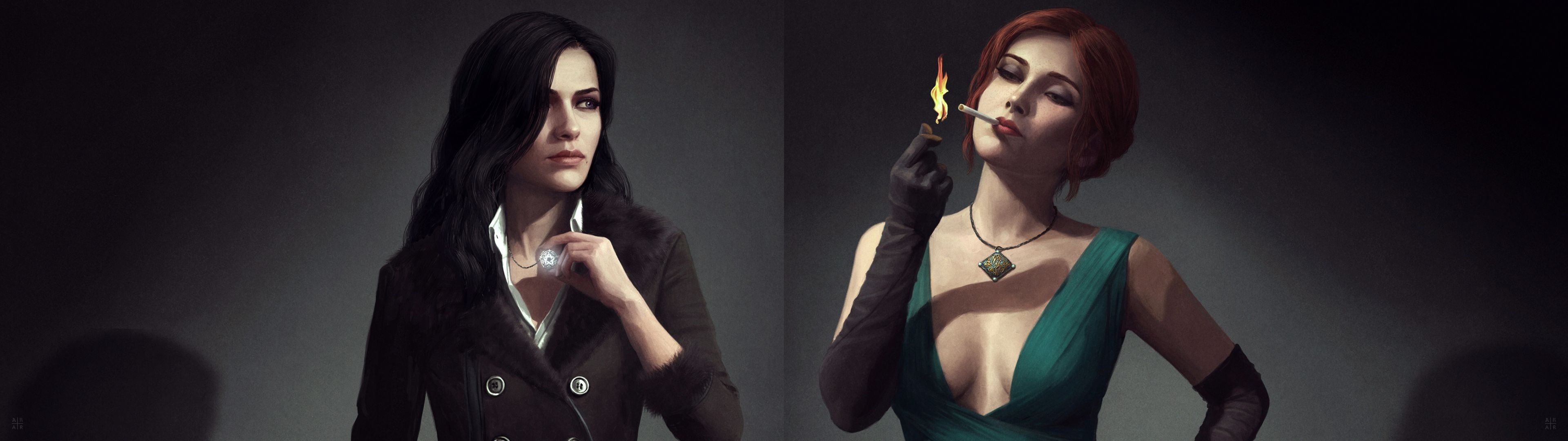 Triss Merigold, Video game characters, The Witcher, The Witcher 3: Wild Hunt, Yennefer of Vengerberg Wallpaper