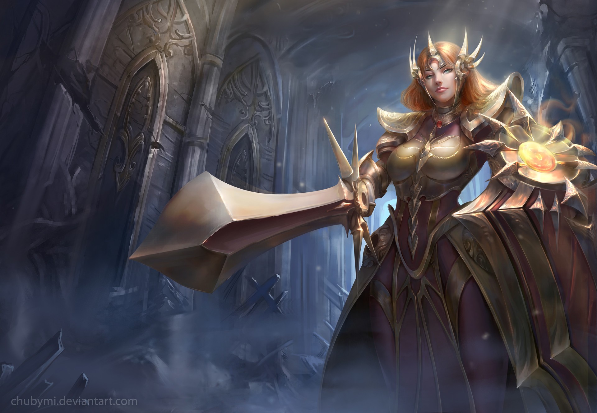 Leona, League of Legends Wallpaper
