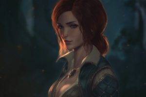 witch, Redhead, Triss Merigold, The Witcher