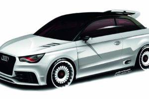 Audi A1, Car, Vehicle, Simple background, Artwork