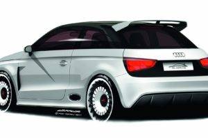 Audi A1, Car, Vehicle, Simple background, Artwork