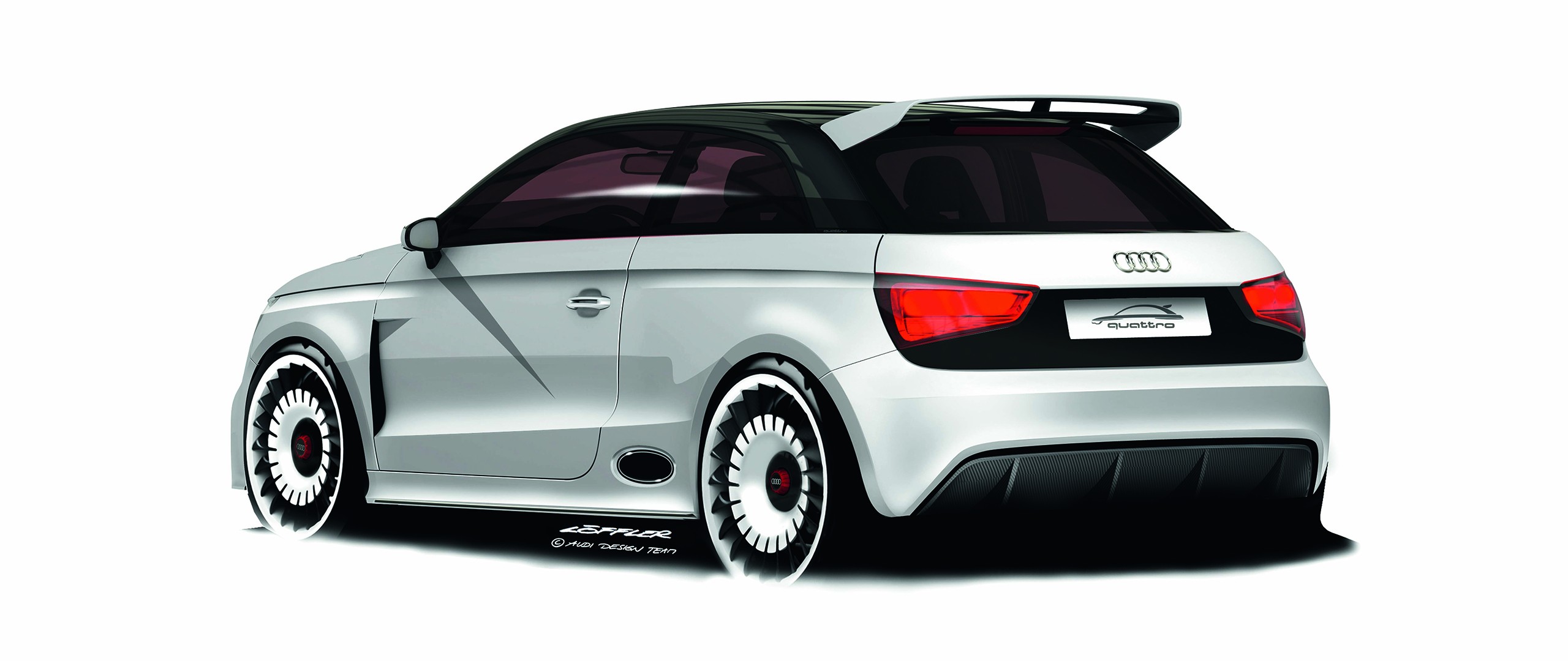 Audi A1, Car, Vehicle, Simple background, Artwork Wallpaper
