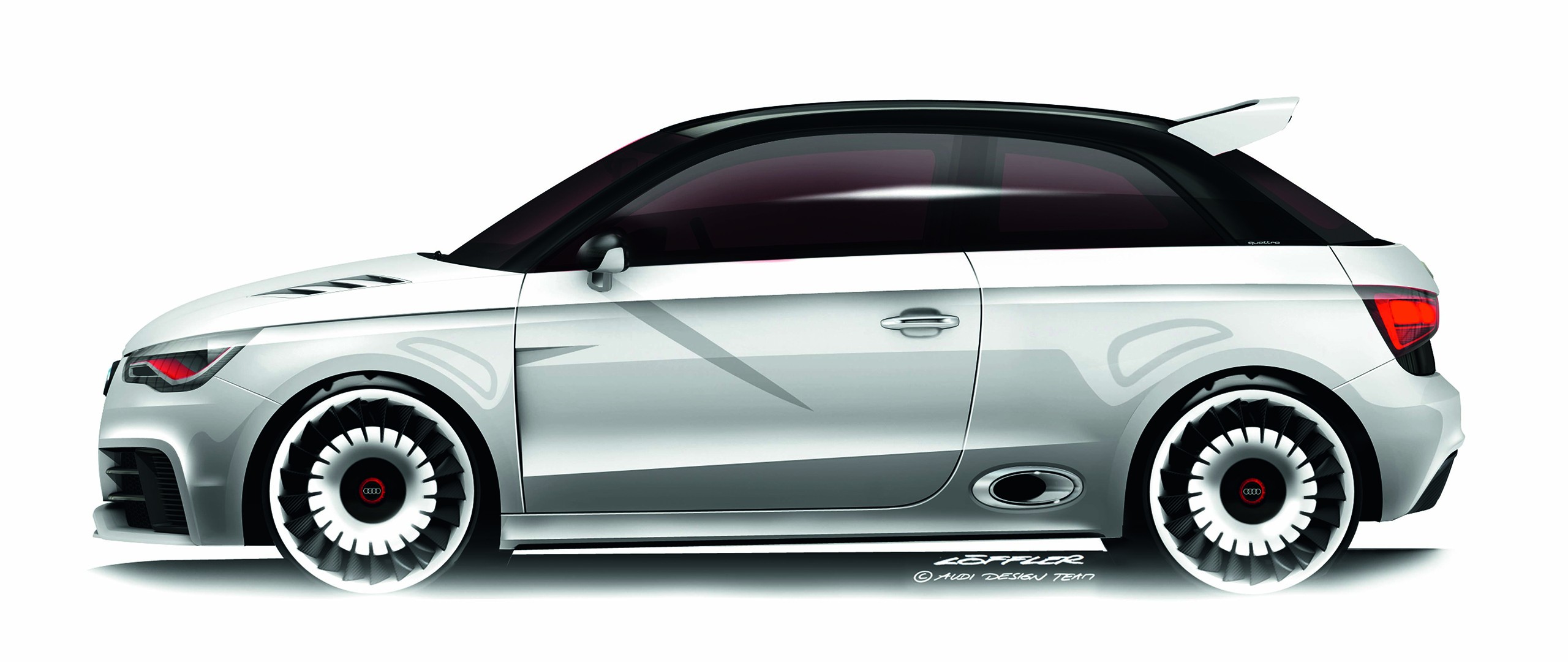 Audi A1, Car, Vehicle, Simple background, Artwork Wallpaper