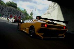 Lamborghini Diablo, Car, Vehicle, Video games, Race tracks, Tail light, Gran Turismo 5