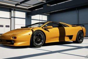 Lamborghini Diablo Sv, Car, Vehicle, Video games, Assetto Corsa, CGI