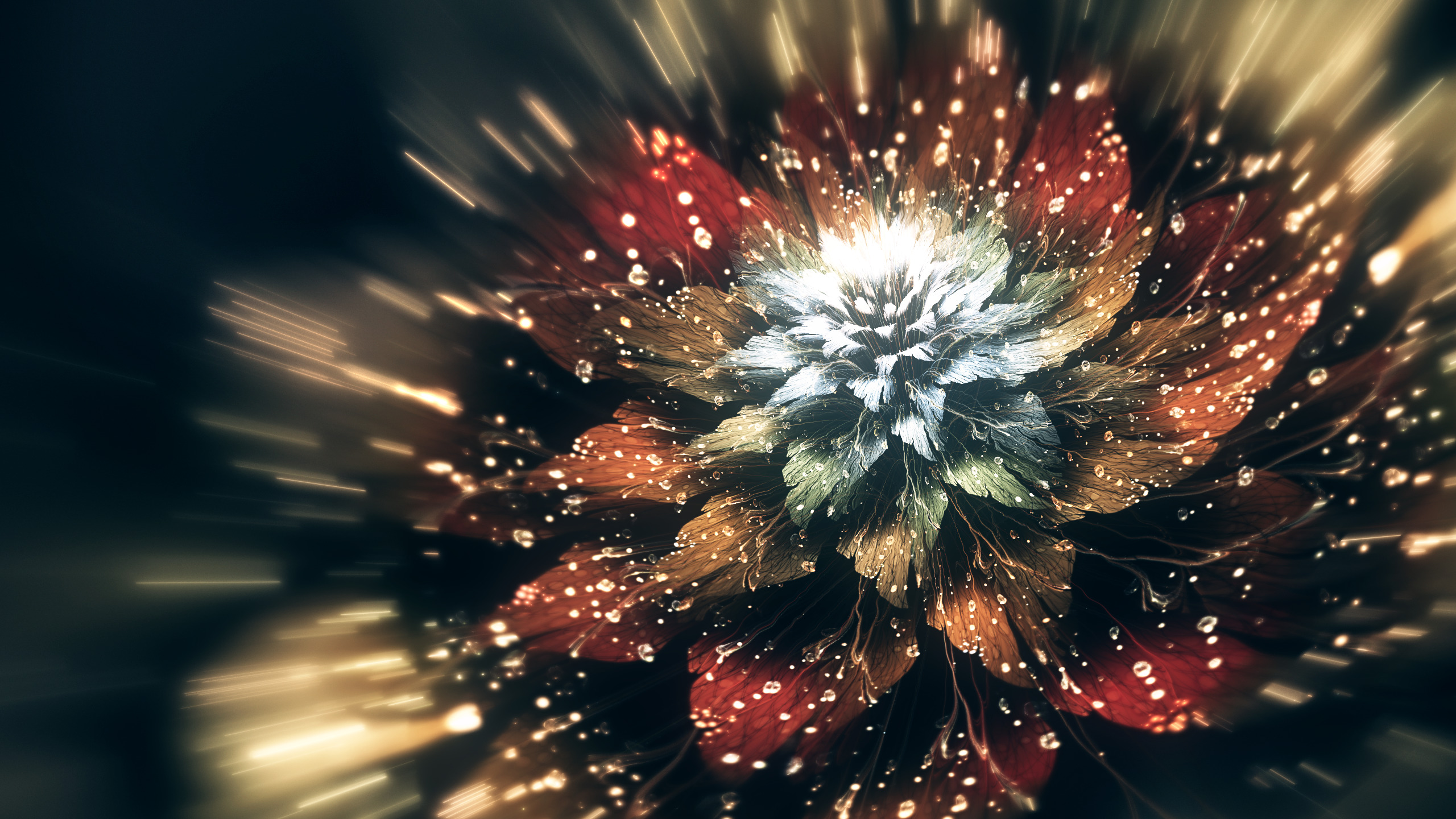 CGI, Digital art, Flowers Wallpaper