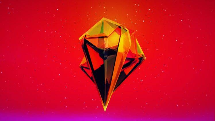 Justin Maller, Red, Orange, Abstract, 3D, Pink, Purple HD Wallpaper Desktop Background
