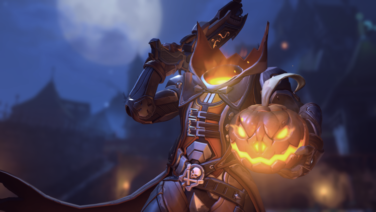 Reaper (Overwatch), Overwatch, Halloween, Video games HD Wallpaper Desktop Background