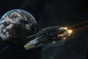 digital art, Spaceship, Starpoint Gemini Warlords, Video games, Planet