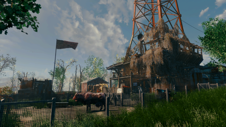 Fallout 4, Xbox One, Abernathy Farm, Farm, Apocalyptic, Cow HD Wallpaper Desktop Background
