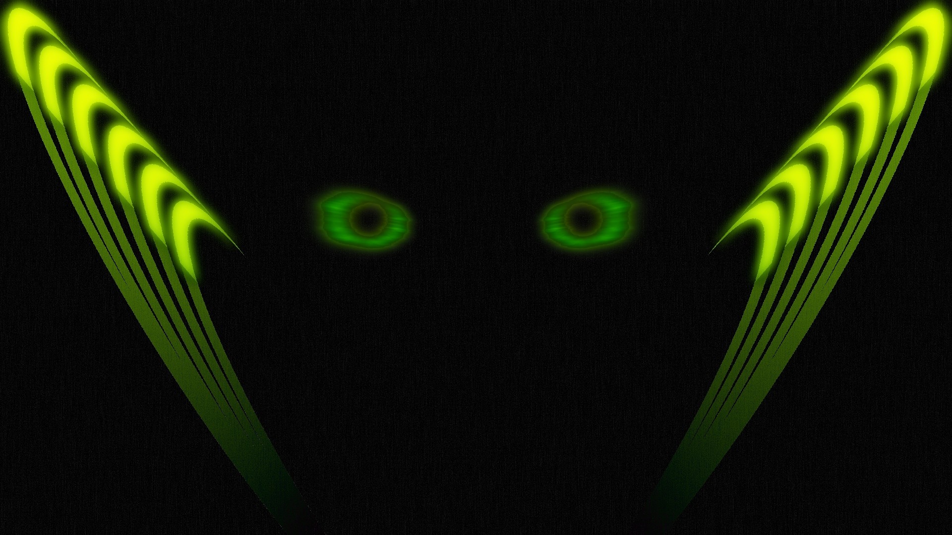 eyes, Green, Glowing, Black, Faded, Faded, Abstract Wallpaper