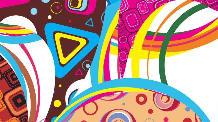 abstract, Colorful, Geometry HD Wallpaper Desktop Background