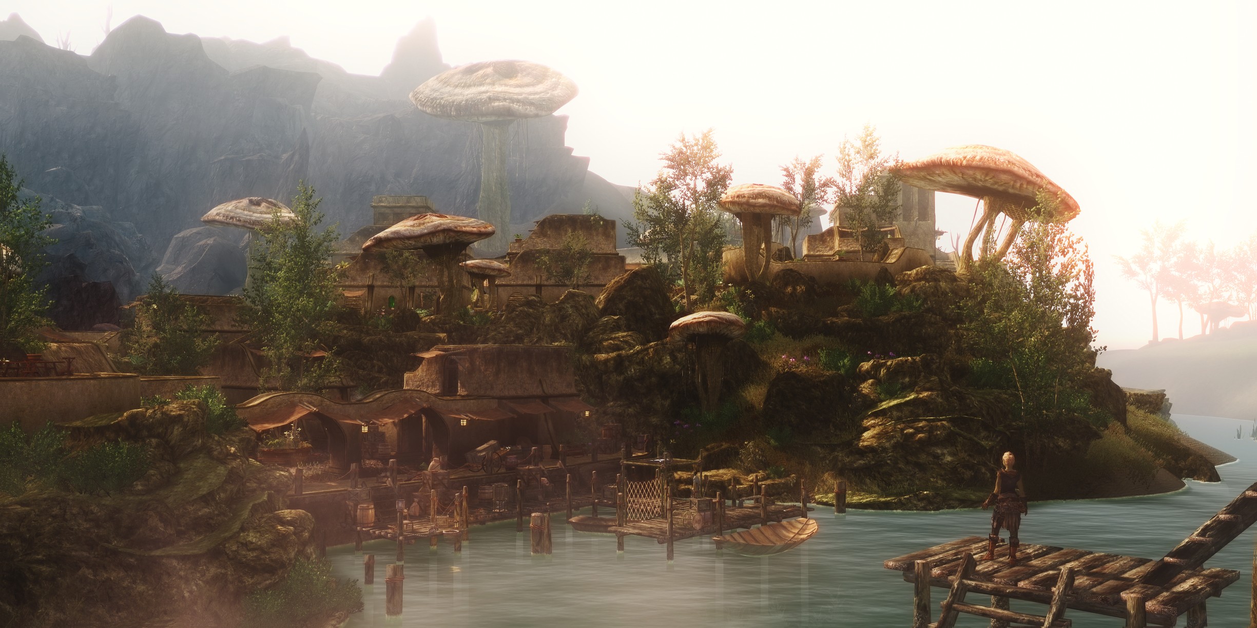 Mod, PC gaming, Screen shot, The Elder Scrolls III: Morrowind, The Elder Scrolls V: Skyrim Wallpaper