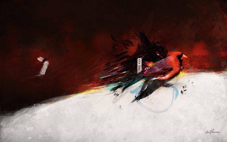 abstract, Birds HD Wallpaper Desktop Background