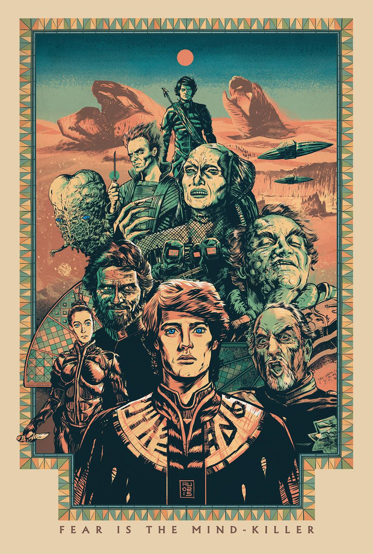 portrait display, Movies, Artwork, Fan art, Dune (series) Wallpaper