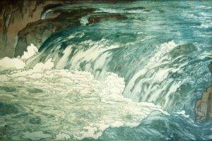 Yoshida Hiroshi, Japanese, Artwork, Painting, River, Water