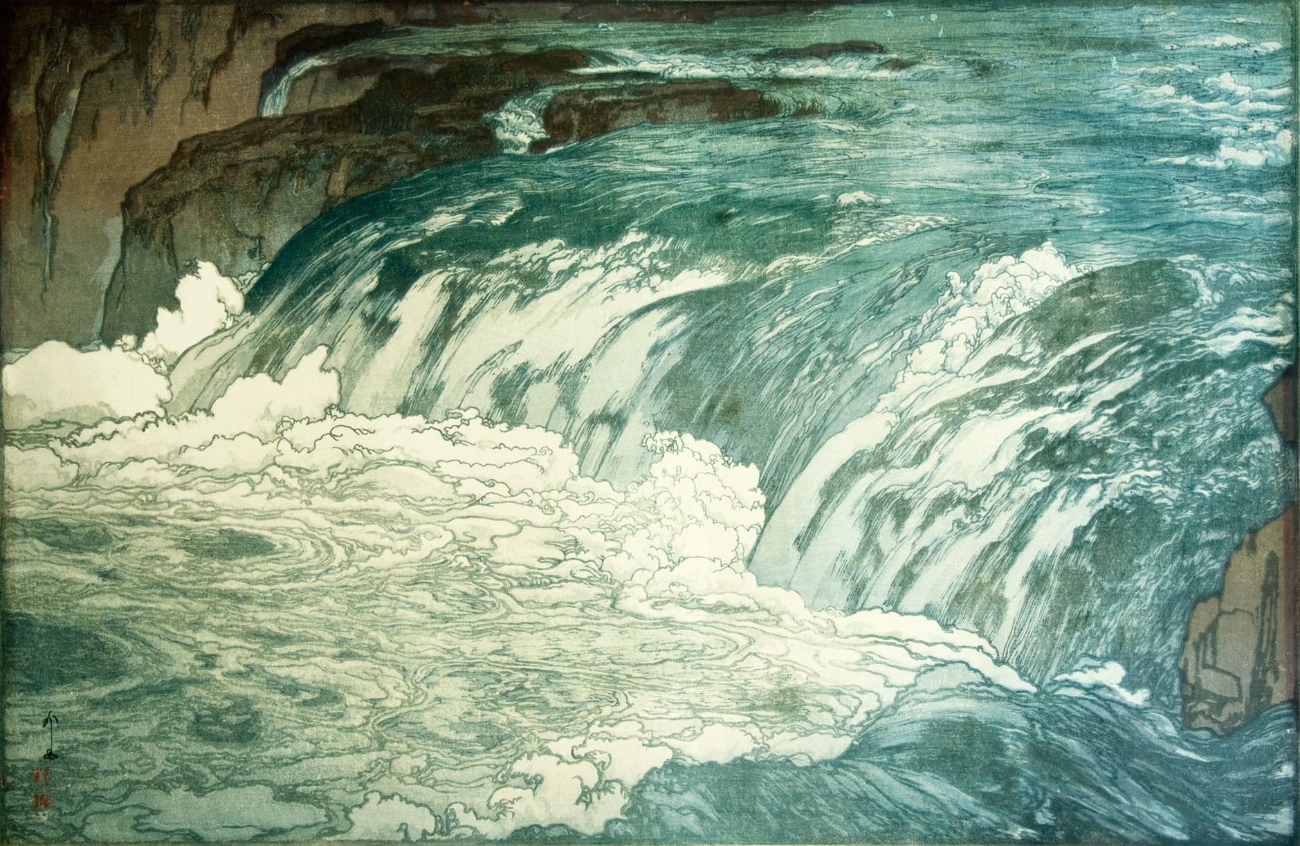 Yoshida Hiroshi, Japanese, Artwork, Painting, River, Water Wallpaper
