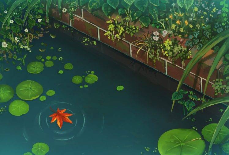 garden, Japanese Garden, Fall, Artwork HD Wallpaper Desktop Background