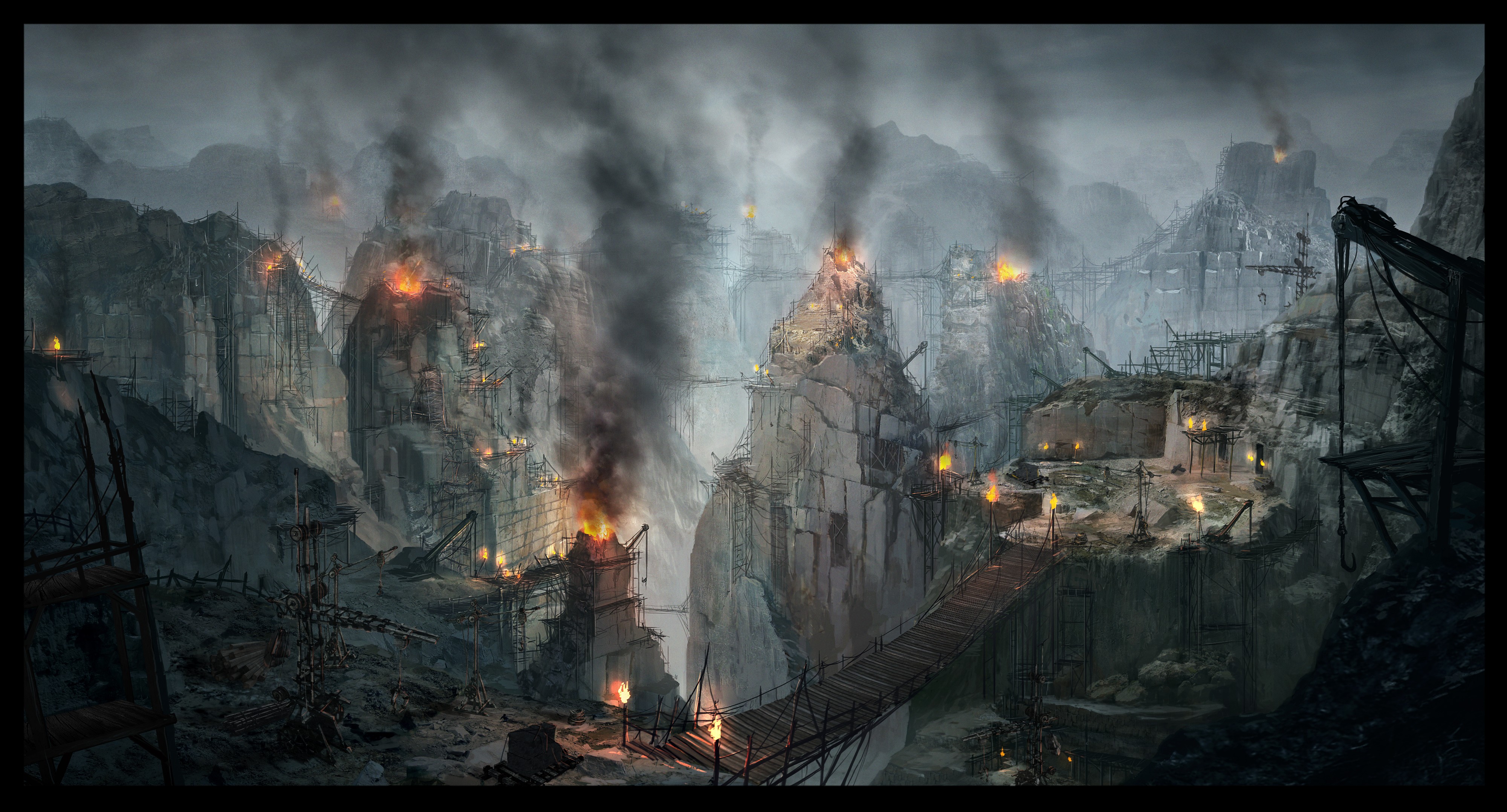 artwork, Video games, Hunted: The Demons Forge, Concept art Wallpaper