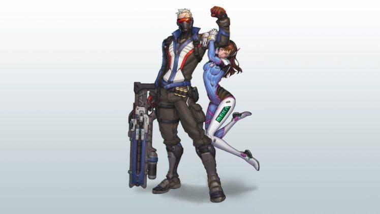 Soldier: 76, D.Va (Overwatch), Blizzard Entertainment, Overwatch HD Wallpaper Desktop Background