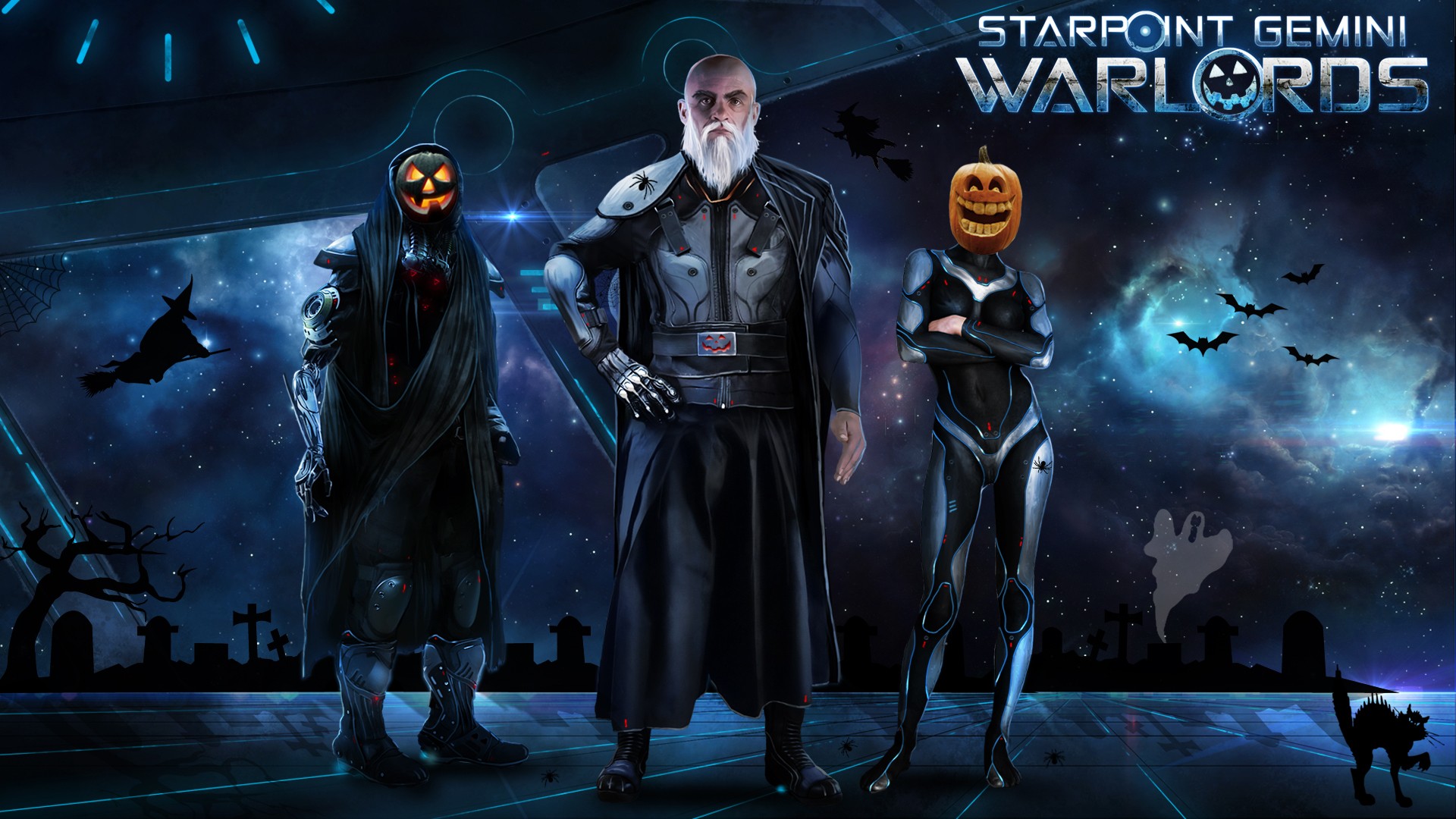 Starpoint Gemini Warlords, Halloween, PC gaming, Video games, Science fiction, Digital art Wallpaper