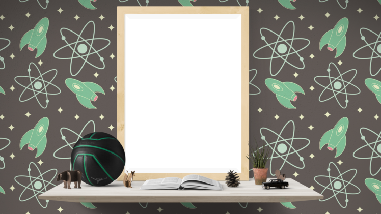 digital art, Science, Rocket, Spaceship, Stars, Basketball, Toys, Books, Miniatures, Desk HD Wallpaper Desktop Background